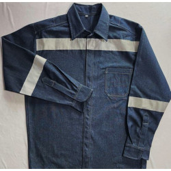 CAMISOLA DE MEZCLILLA CON CINTA REFLEJANTE