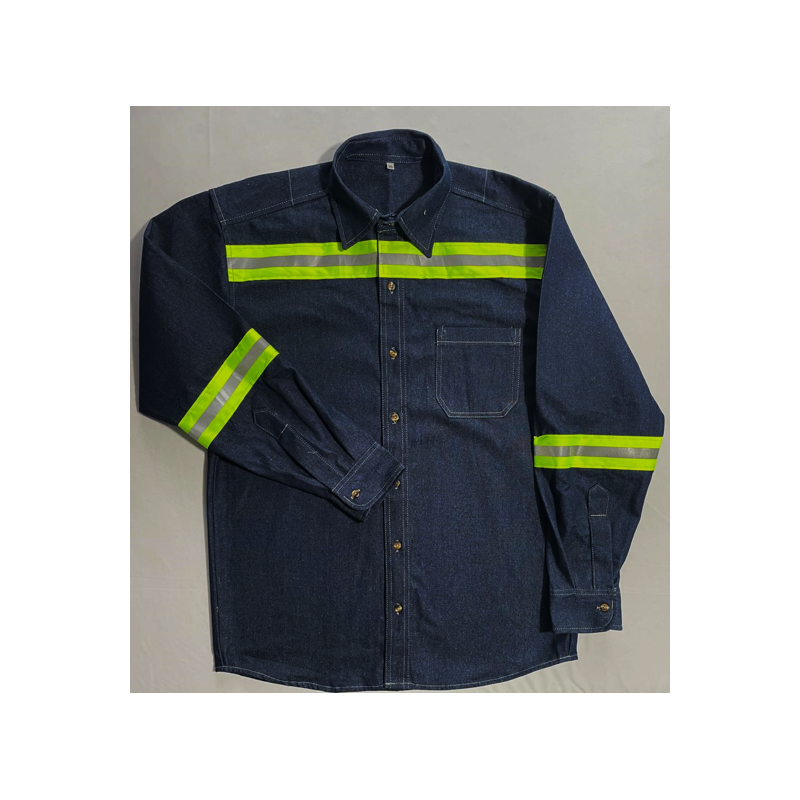 CAMISOLA DE MEZCLILLA CON CINTA REFLEJANTE