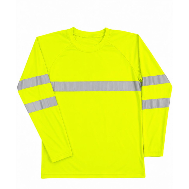 PLAYERA MANGA LARGA DOS COLORES